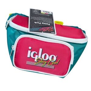 Igloo Retro Collection Pink and Yellow Fanny Pack cooler bag